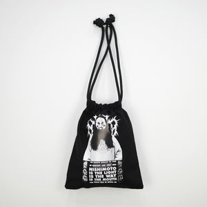 [Reserved product/Delivery in late August to early September] NISHIMOTO IS THE MOUTH METAL DRAWSTRING BAG NIM-G13 BLACK