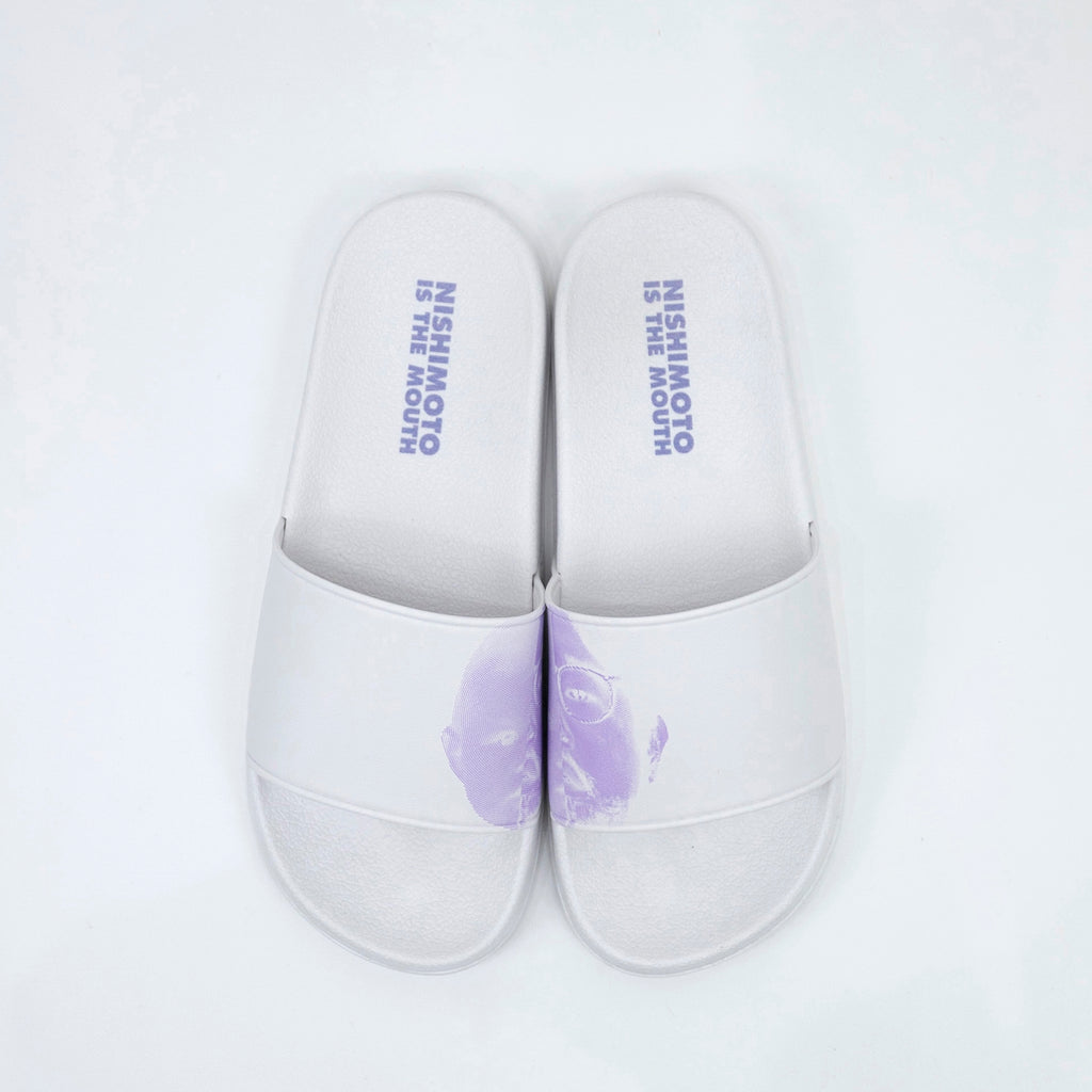 NISHIMOTO IS THE MOUTH 2 FACE SHOWER SANDALS NIM-G19 WHITE