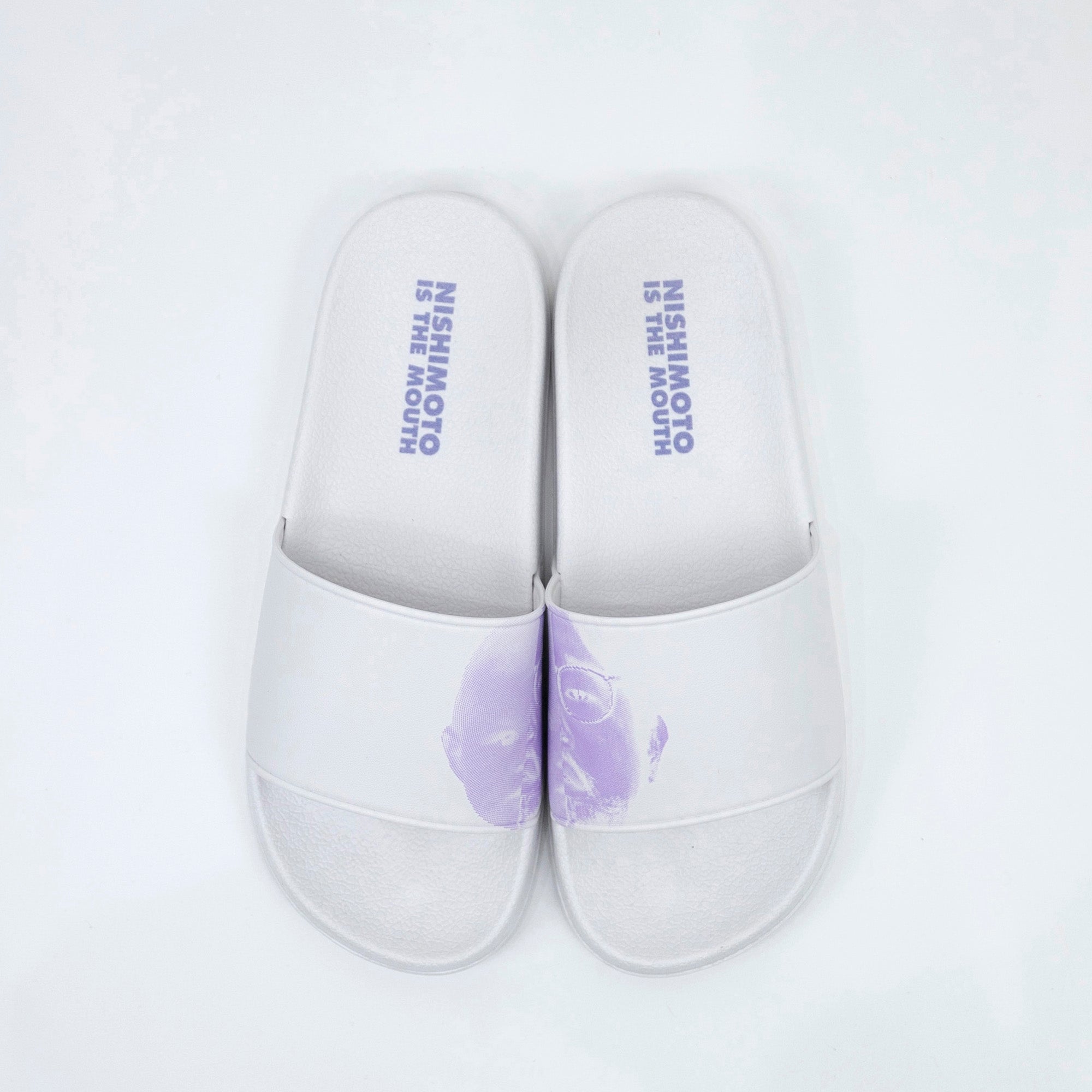 NISHIMOTO IS THE MOUTH 2 FACE SHOWER SANDALS NIM-G19 WHITE