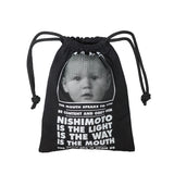 NISHIMOTO IS THE MOUTH BIG DRAWSTRING BAG NIM-G27 BLACK