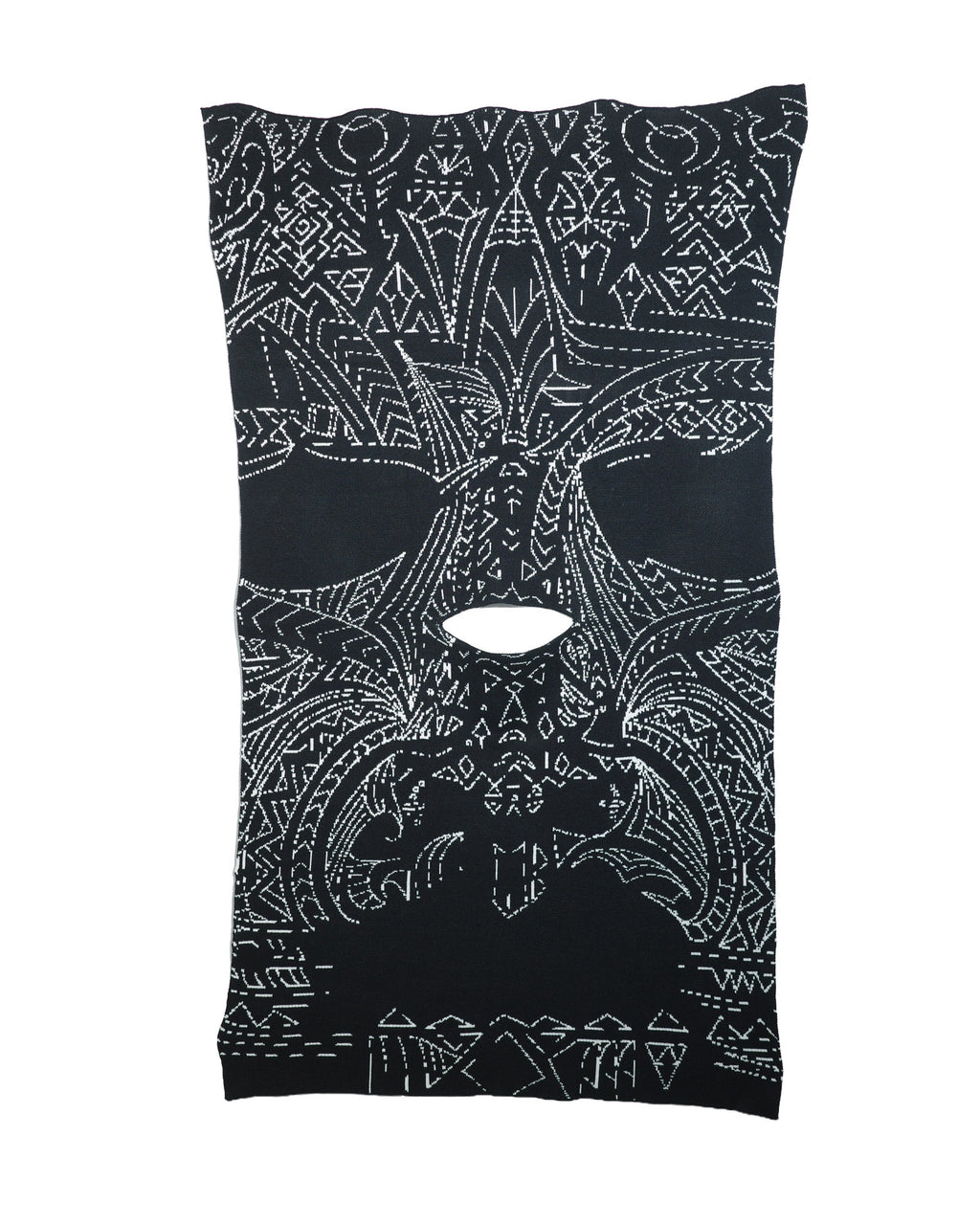 NISHIMOTO IS THE MOUTH KNIT BLANKET NIM-GBL BLACK