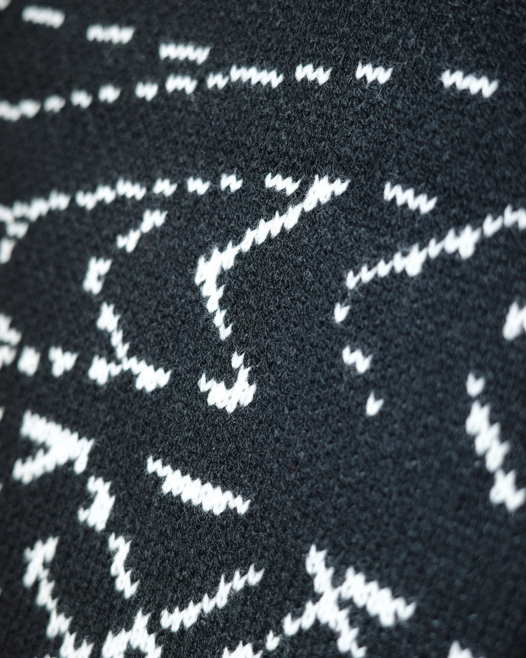 NISHIMOTO IS THE MOUTH KNIT BLANKET NIM-GBL BLACK