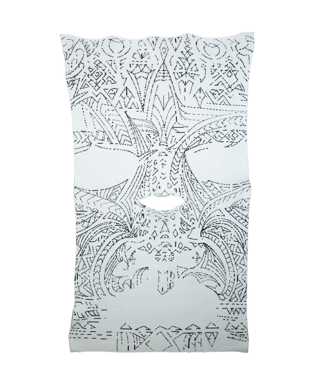 NISHIMOTO IS THE MOUTH KNIT BLANKET  NIM-GBL WHITE