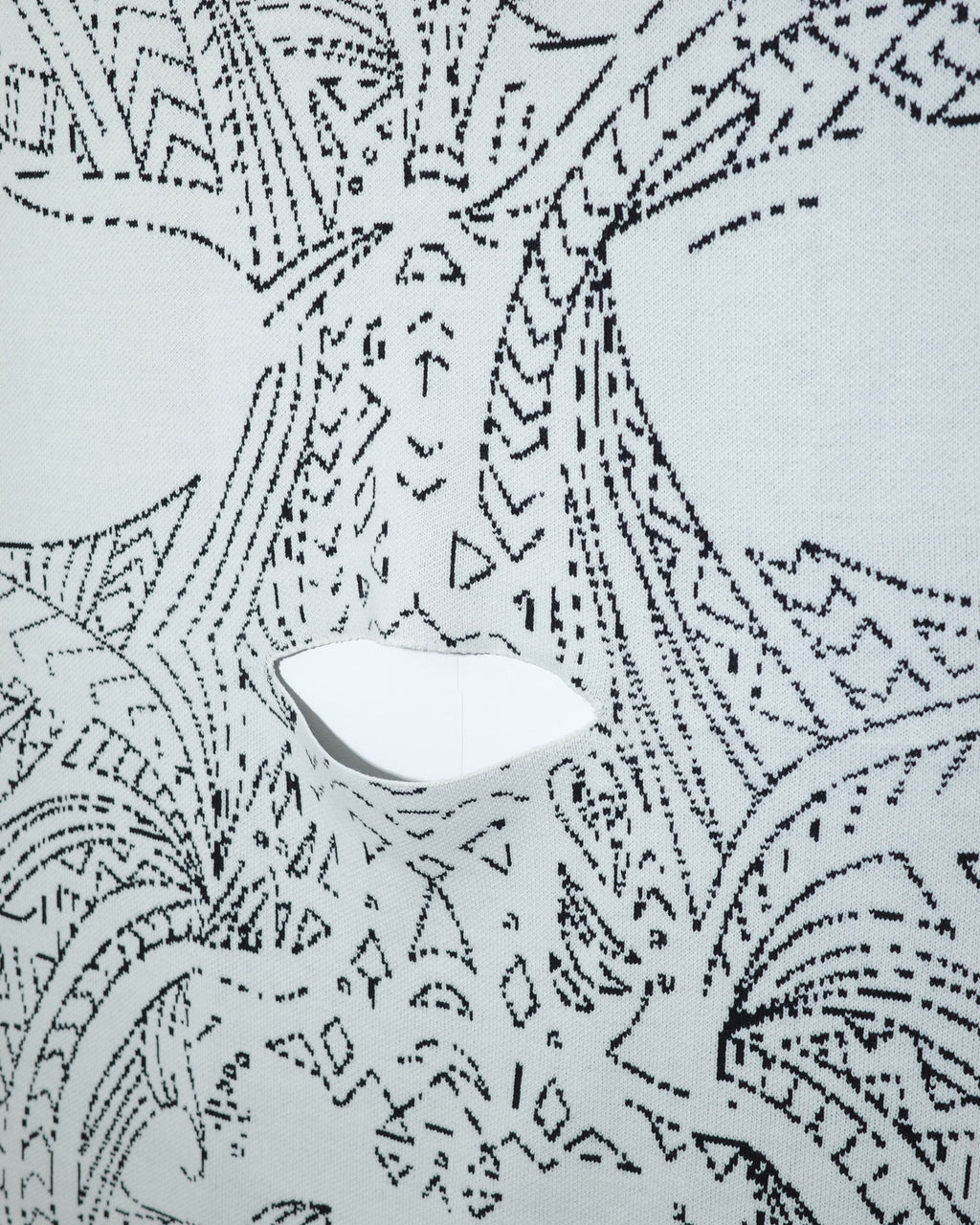 NISHIMOTO IS THE MOUTH KNIT BLANKET  NIM-GBL WHITE