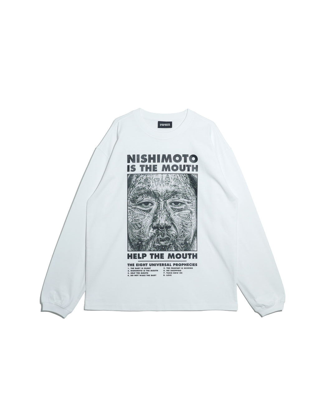 NISHIMOTO IS THE MOUTH  L/S TEE NIM-H12 WHITE