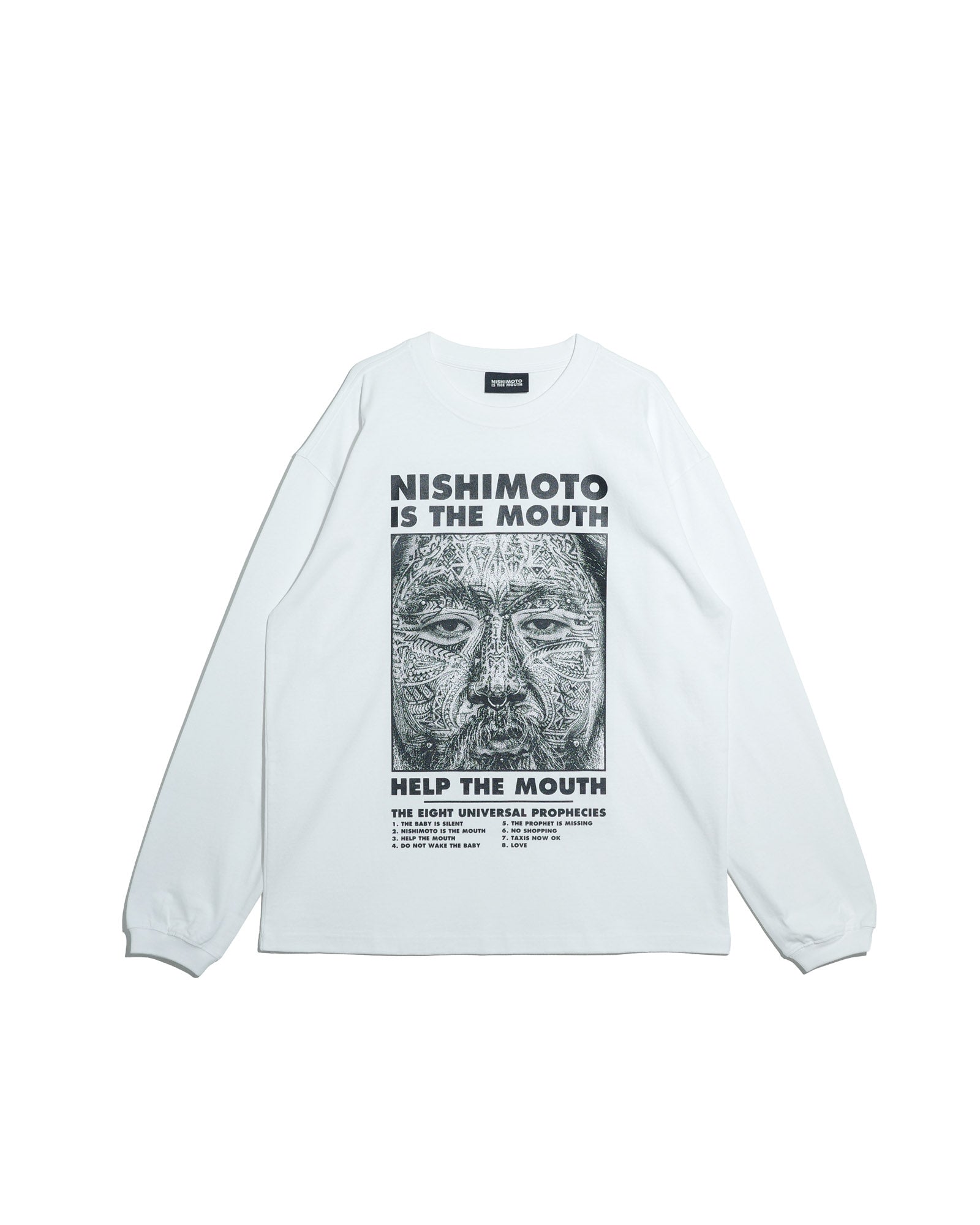 NISHIMOTO IS THE MOUTH  L/S TEE NIM-H12 WHITE
