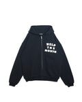 NISHIMOTO IS THE MOUTH  ZIP SWEAT HOODIE NIM-H57W BLACK