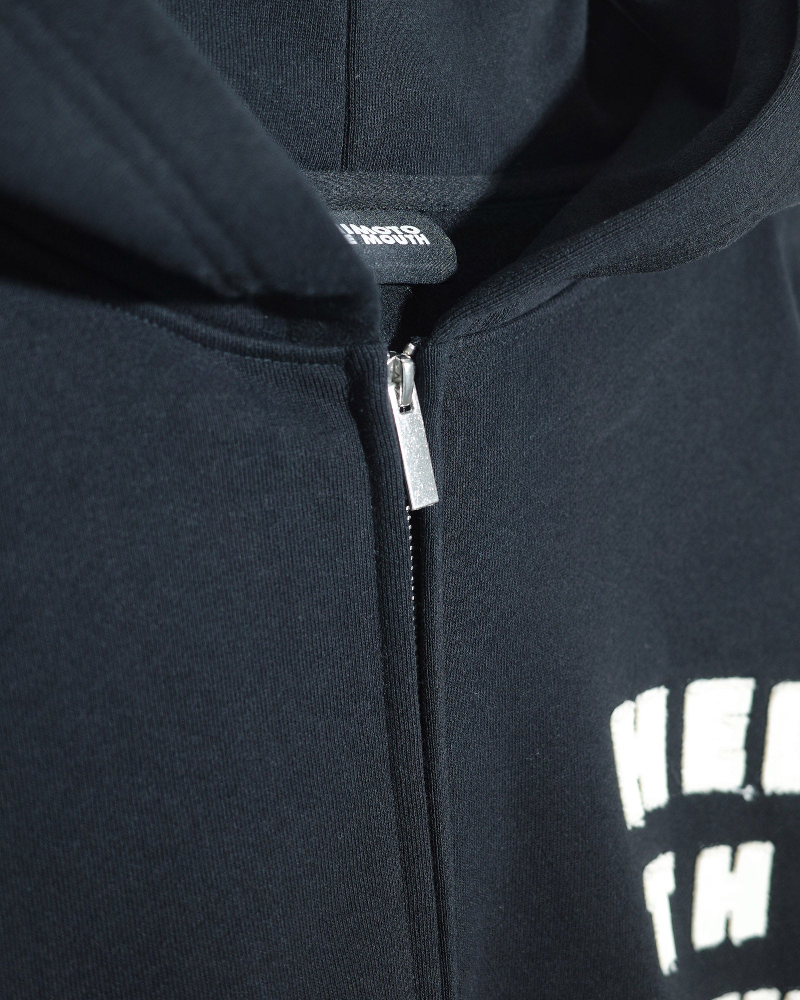 NISHIMOTO IS THE MOUTH  ZIP SWEAT HOODIE NIM-H57W BLACK