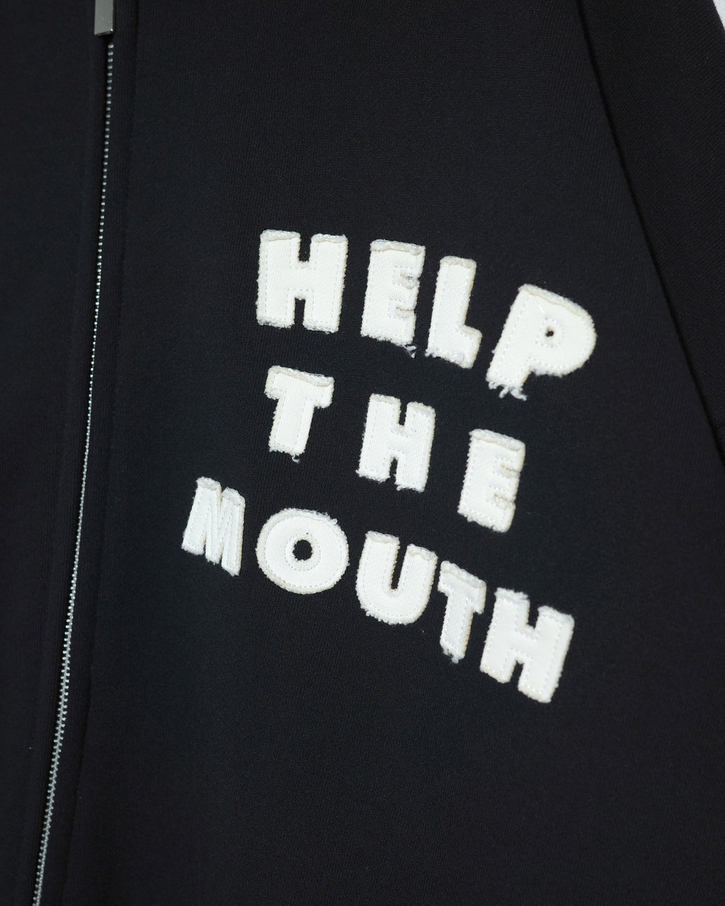 NISHIMOTO IS THE MOUTH  ZIP SWEAT HOODIE NIM-H57W BLACK