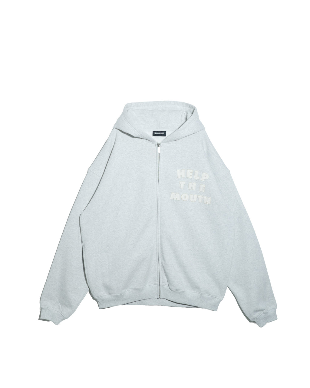 NISHIMOTO IS THE MOUTH  ZIP SWEAT HOODIE NIM-H57W LIGHT HEATHER GREY