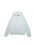 NISHIMOTO IS THE MOUTH  ZIP SWEAT HOODIE NIM-H57W LIGHT HEATHER GREY