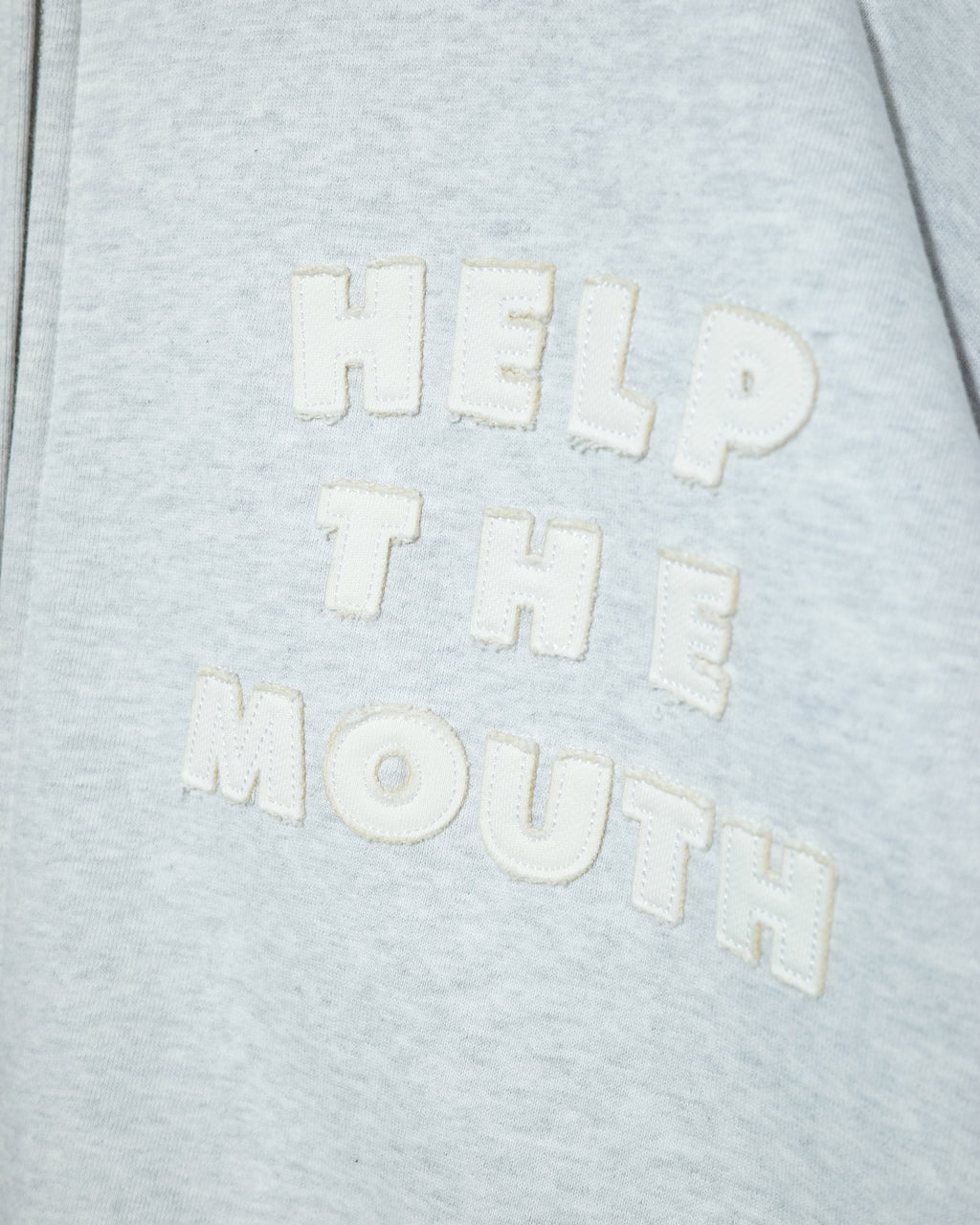NISHIMOTO IS THE MOUTH  ZIP SWEAT HOODIE NIM-H57W LIGHT HEATHER GREY