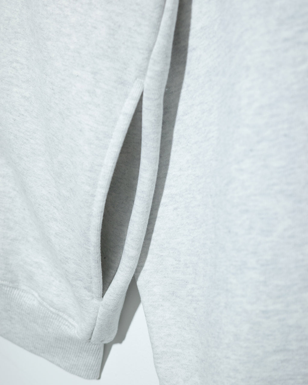 NISHIMOTO IS THE MOUTH  ZIP SWEAT HOODIE NIM-H57W LIGHT HEATHER GREY