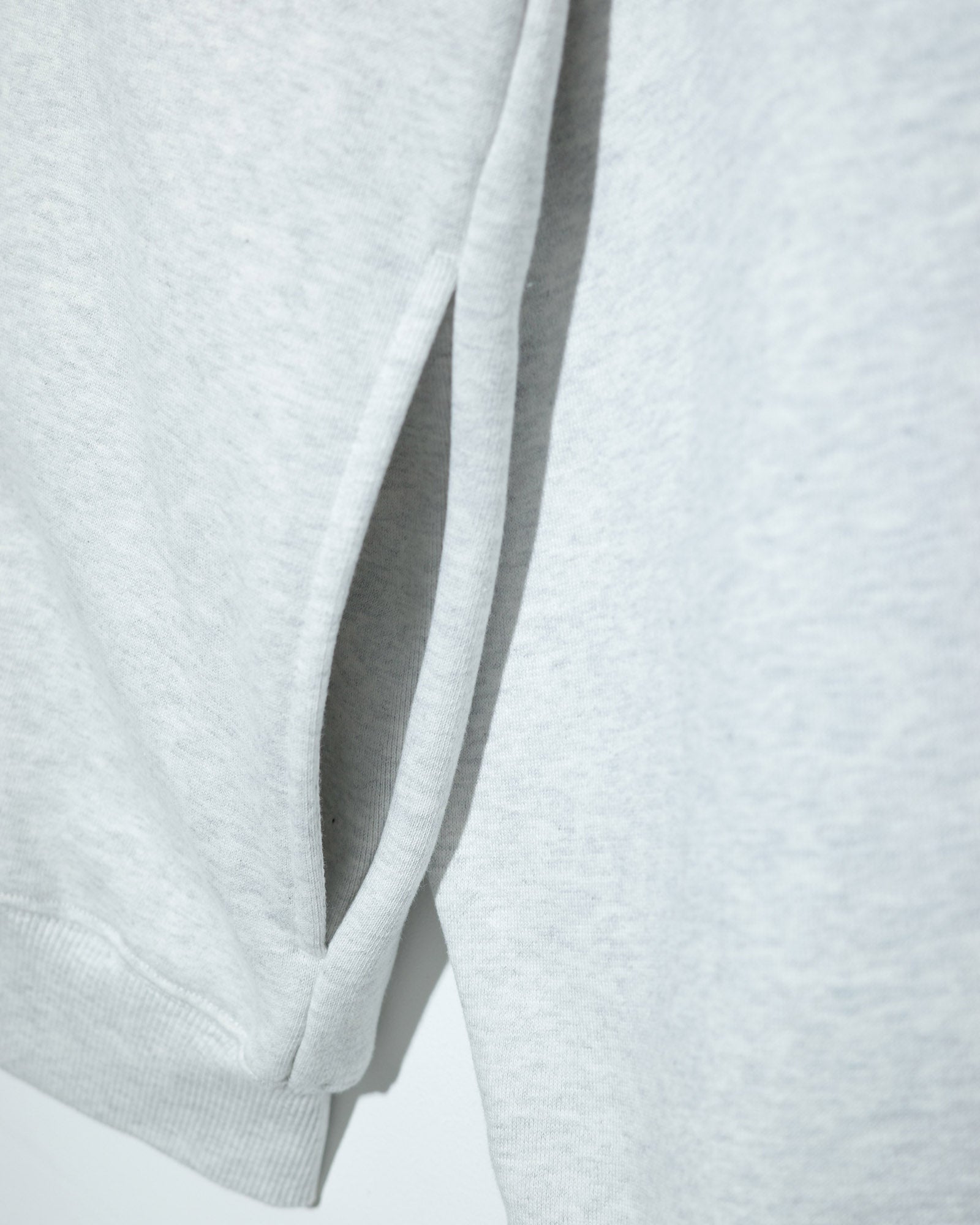 NISHIMOTO IS THE MOUTH  ZIP SWEAT HOODIE NIM-H57W LIGHT HEATHER GREY