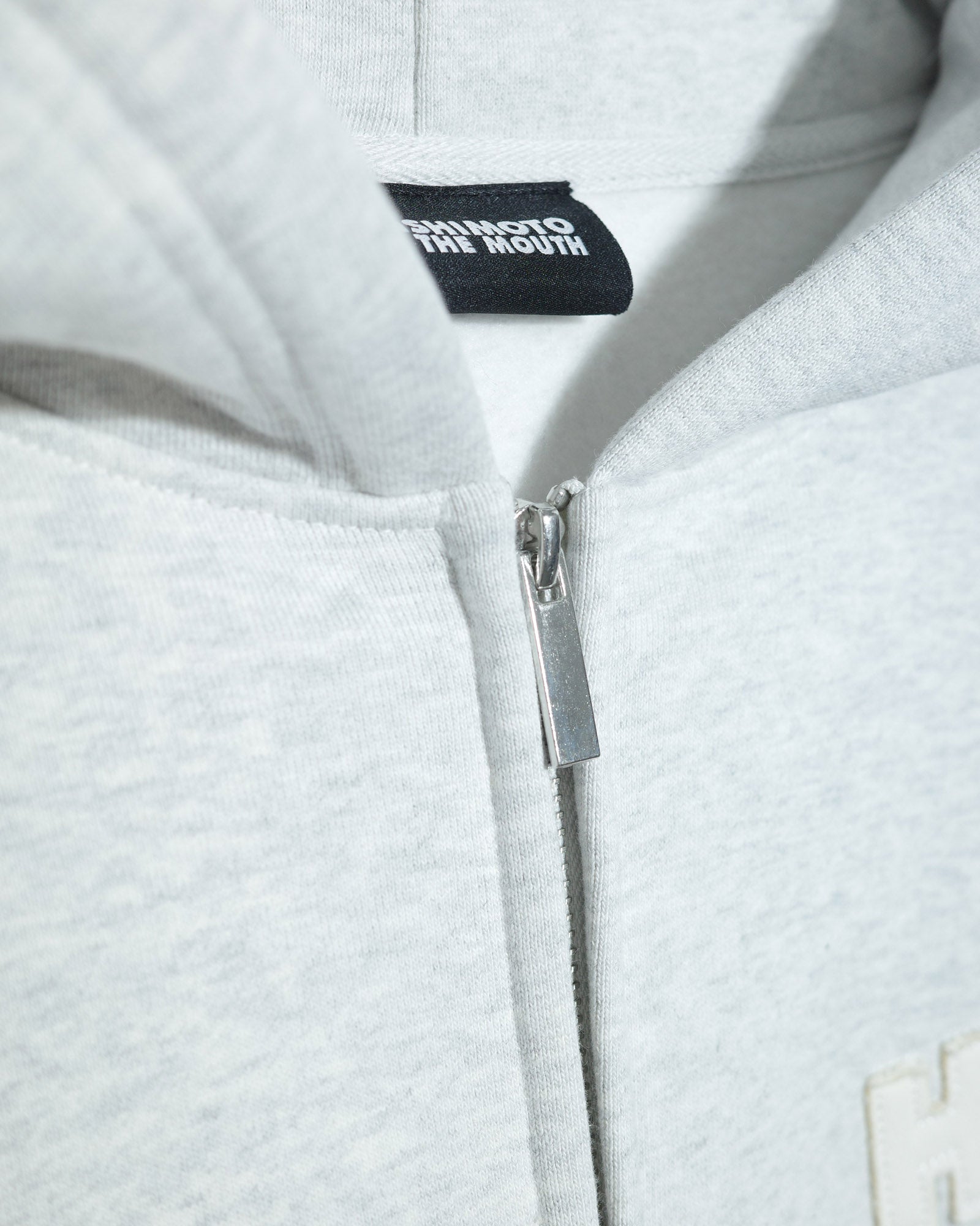NISHIMOTO IS THE MOUTH  ZIP SWEAT HOODIE NIM-H57W LIGHT HEATHER GREY