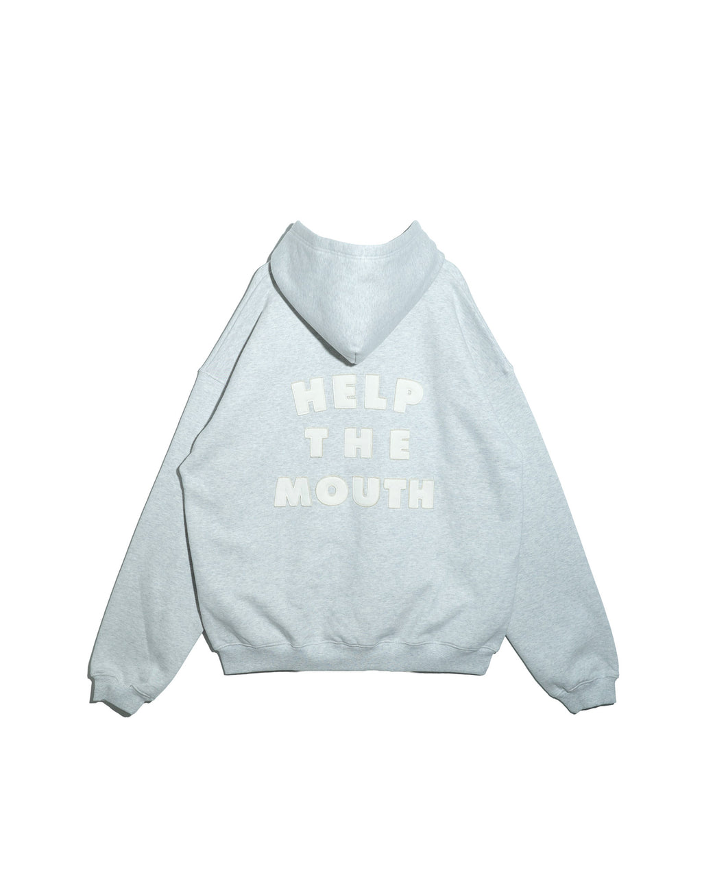 NISHIMOTO IS THE MOUTH  ZIP SWEAT HOODIE NIM-H57W LIGHT HEATHER GREY