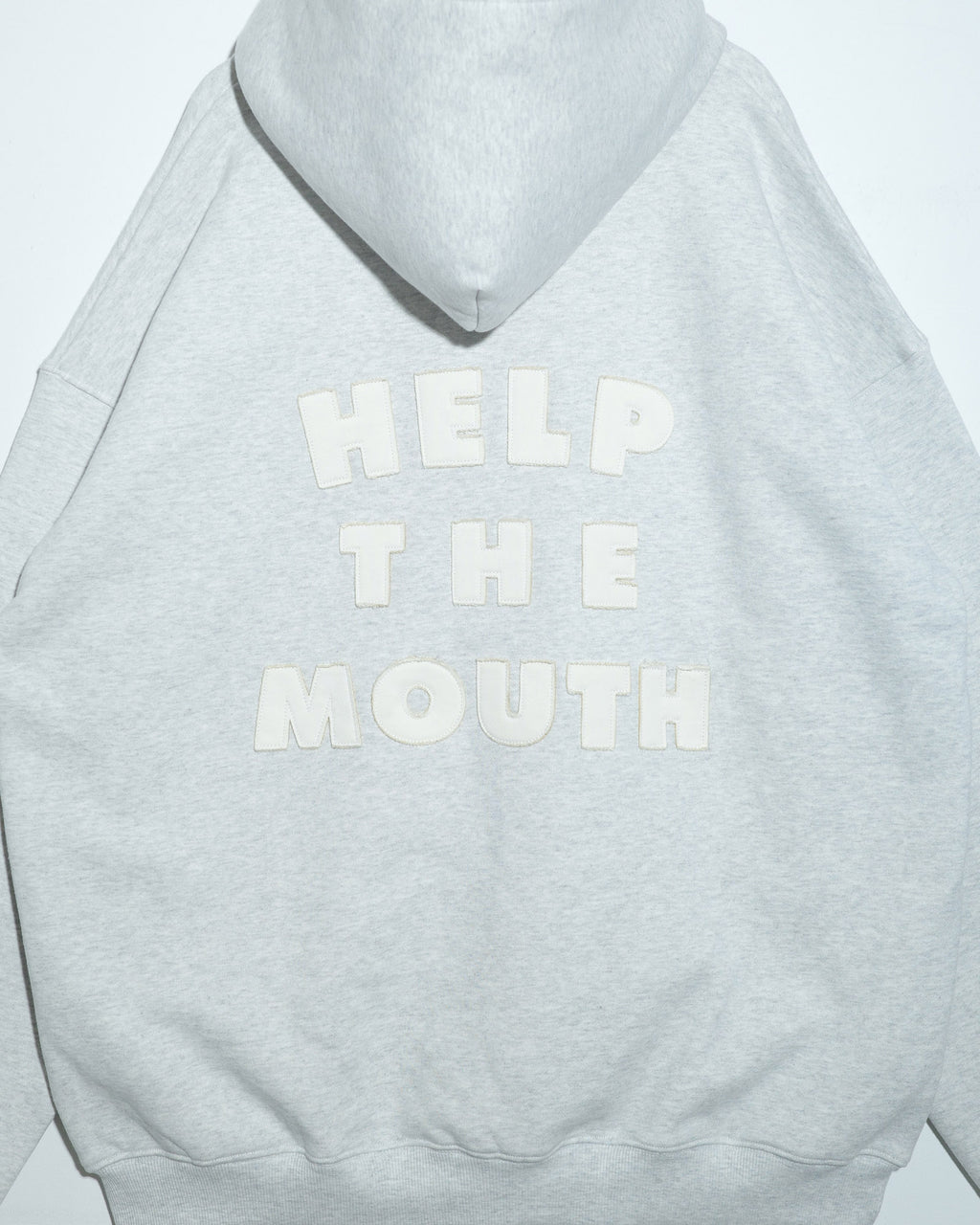 NISHIMOTO IS THE MOUTH  ZIP SWEAT HOODIE NIM-H57W LIGHT HEATHER GREY
