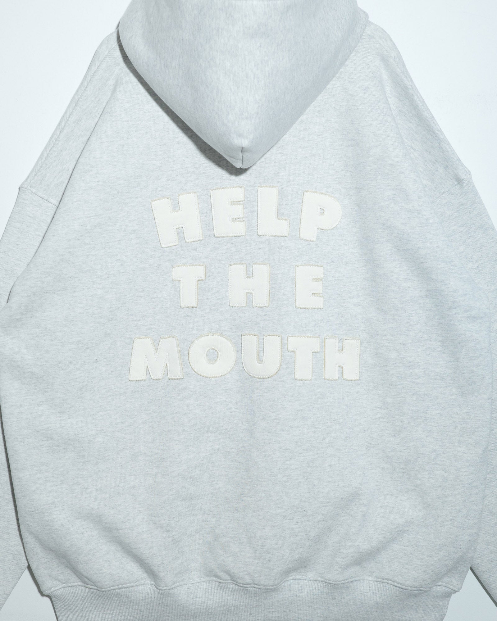 NISHIMOTO IS THE MOUTH  ZIP SWEAT HOODIE NIM-H57W LIGHT HEATHER GREY