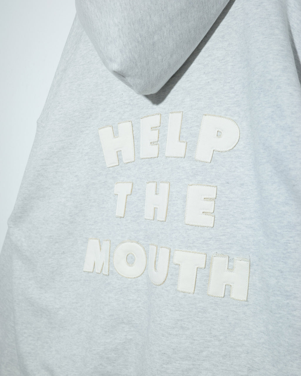 NISHIMOTO IS THE MOUTH  ZIP SWEAT HOODIE NIM-H57W LIGHT HEATHER GREY