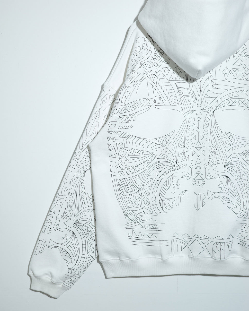 NISHIMOTO IS THE MOUTH  ZIP SWEAT HOODIE NIM-H67 WHITE