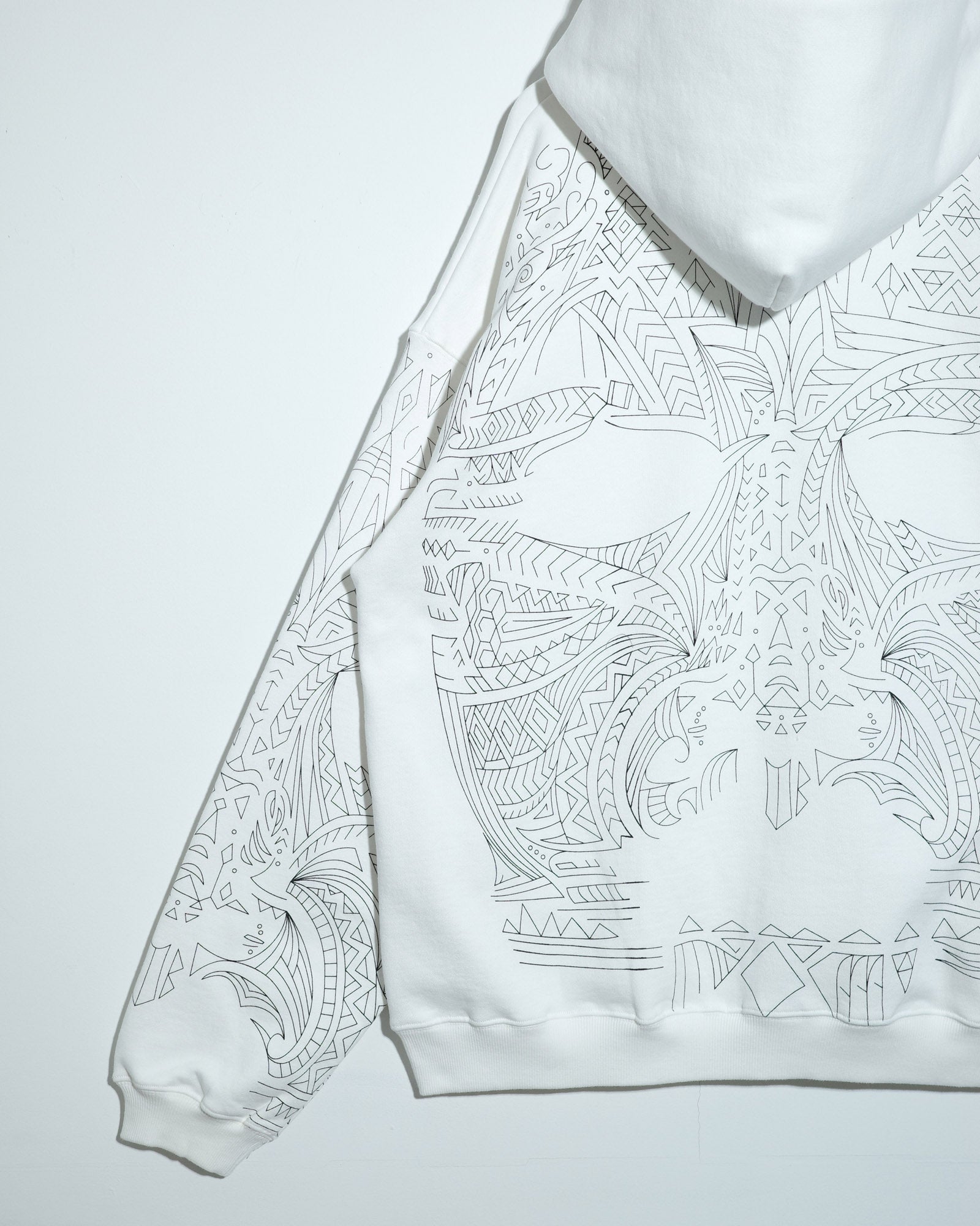 NISHIMOTO IS THE MOUTH  ZIP SWEAT HOODIE NIM-H67 WHITE