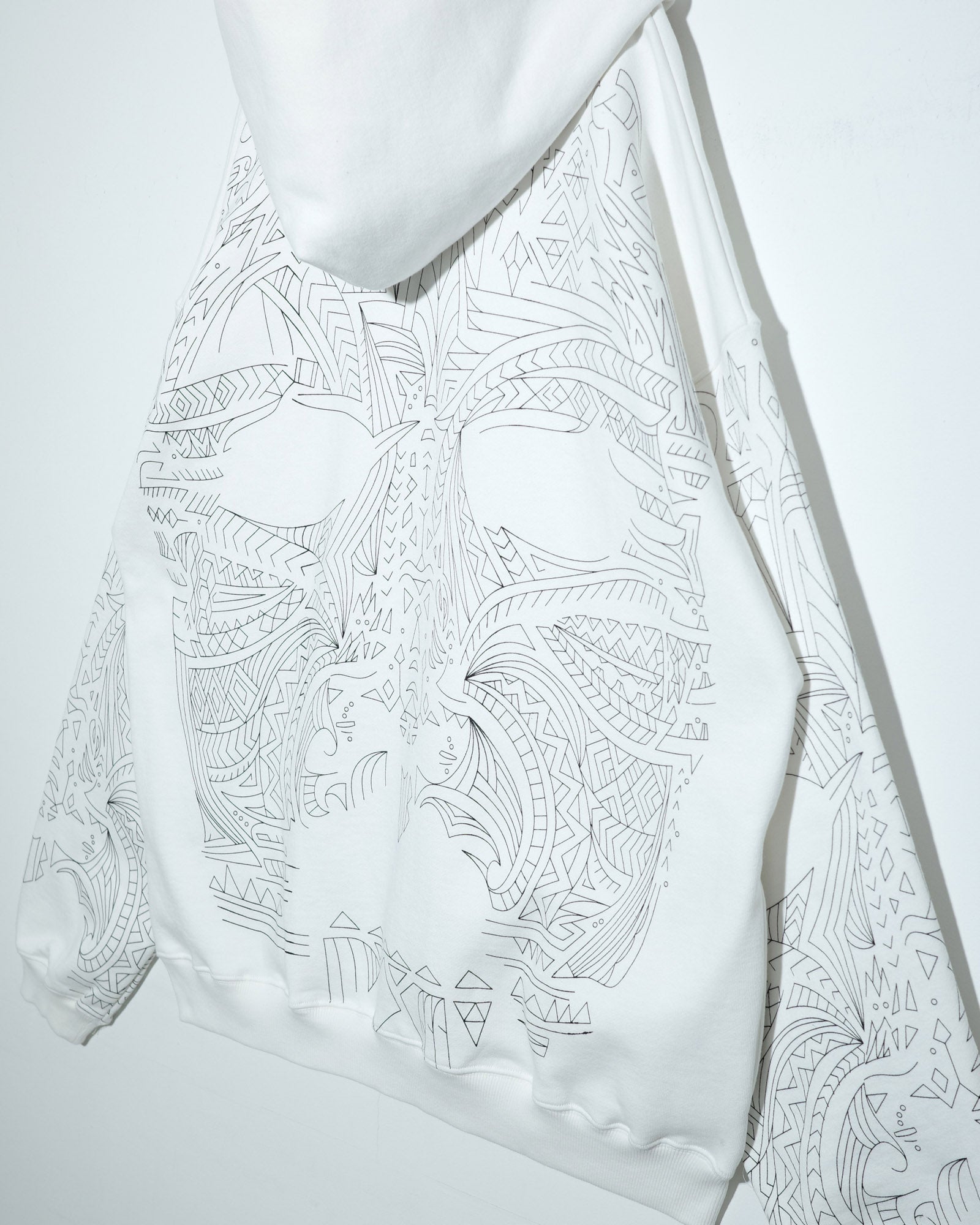 NISHIMOTO IS THE MOUTH  ZIP SWEAT HOODIE NIM-H67 WHITE
