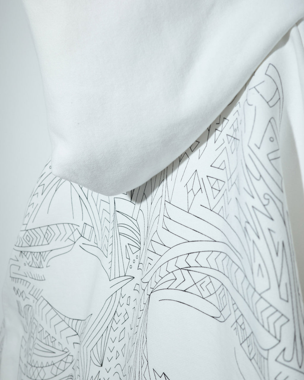 NISHIMOTO IS THE MOUTH  ZIP SWEAT HOODIE NIM-H67 WHITE