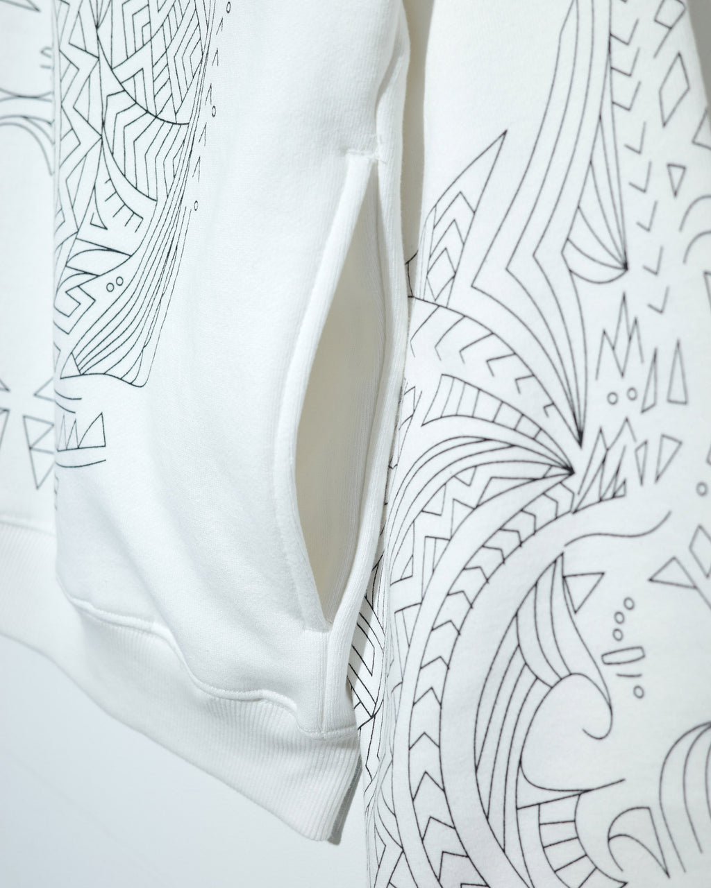 NISHIMOTO IS THE MOUTH  ZIP SWEAT HOODIE NIM-H67 WHITE