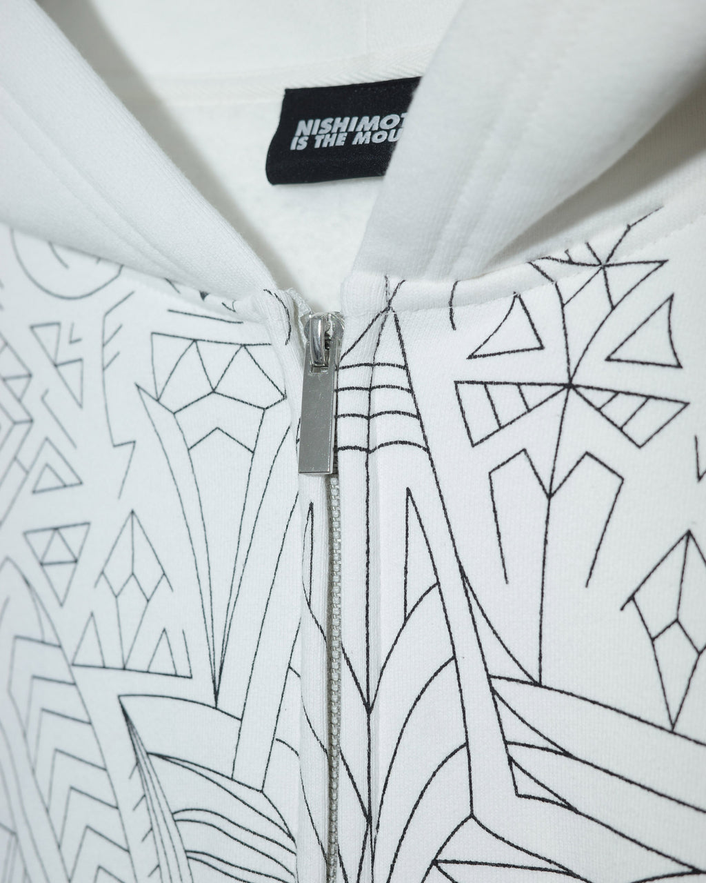 NISHIMOTO IS THE MOUTH  ZIP SWEAT HOODIE NIM-H67 WHITE