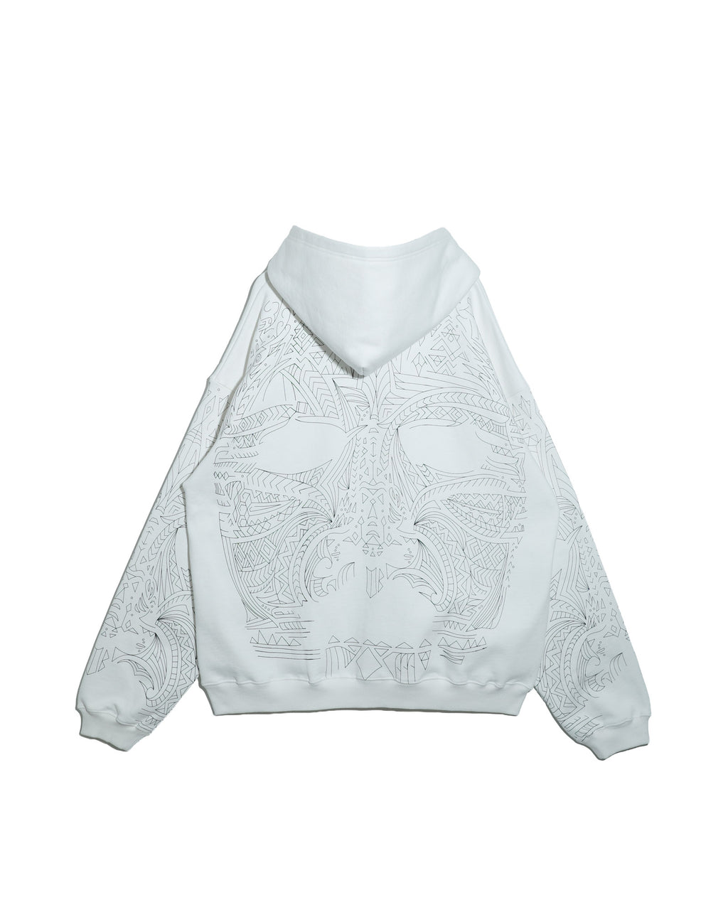 NISHIMOTO IS THE MOUTH  ZIP SWEAT HOODIE NIM-H67 WHITE