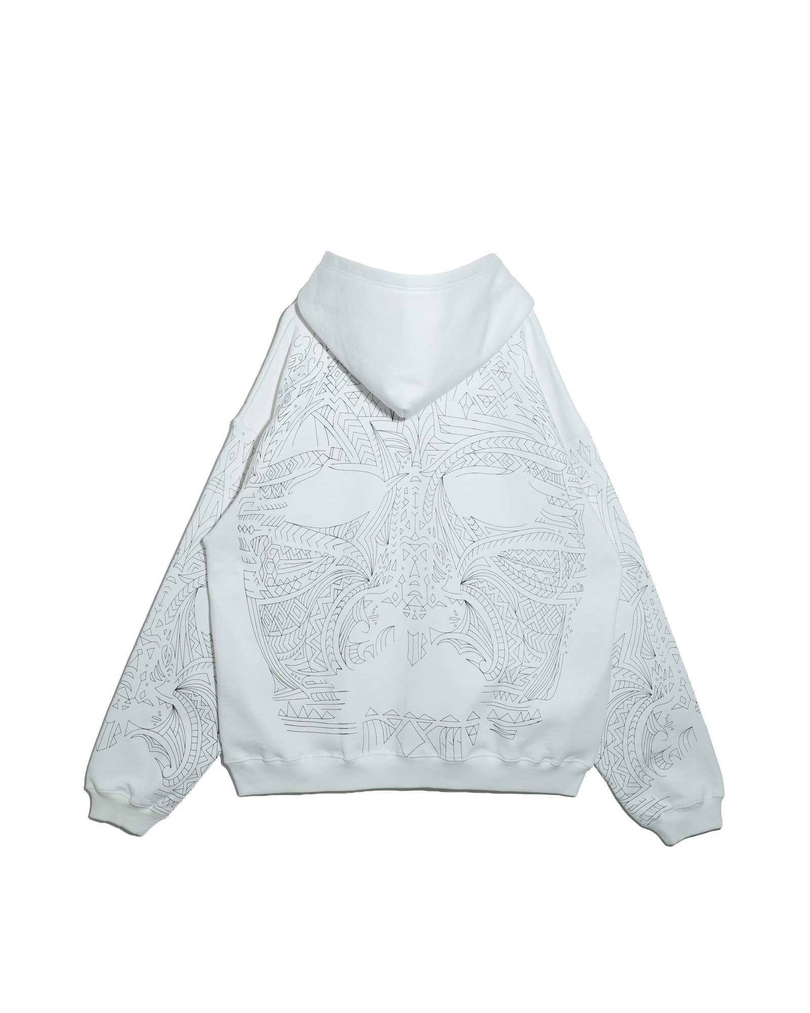 NISHIMOTO IS THE MOUTH  ZIP SWEAT HOODIE NIM-H67 WHITE
