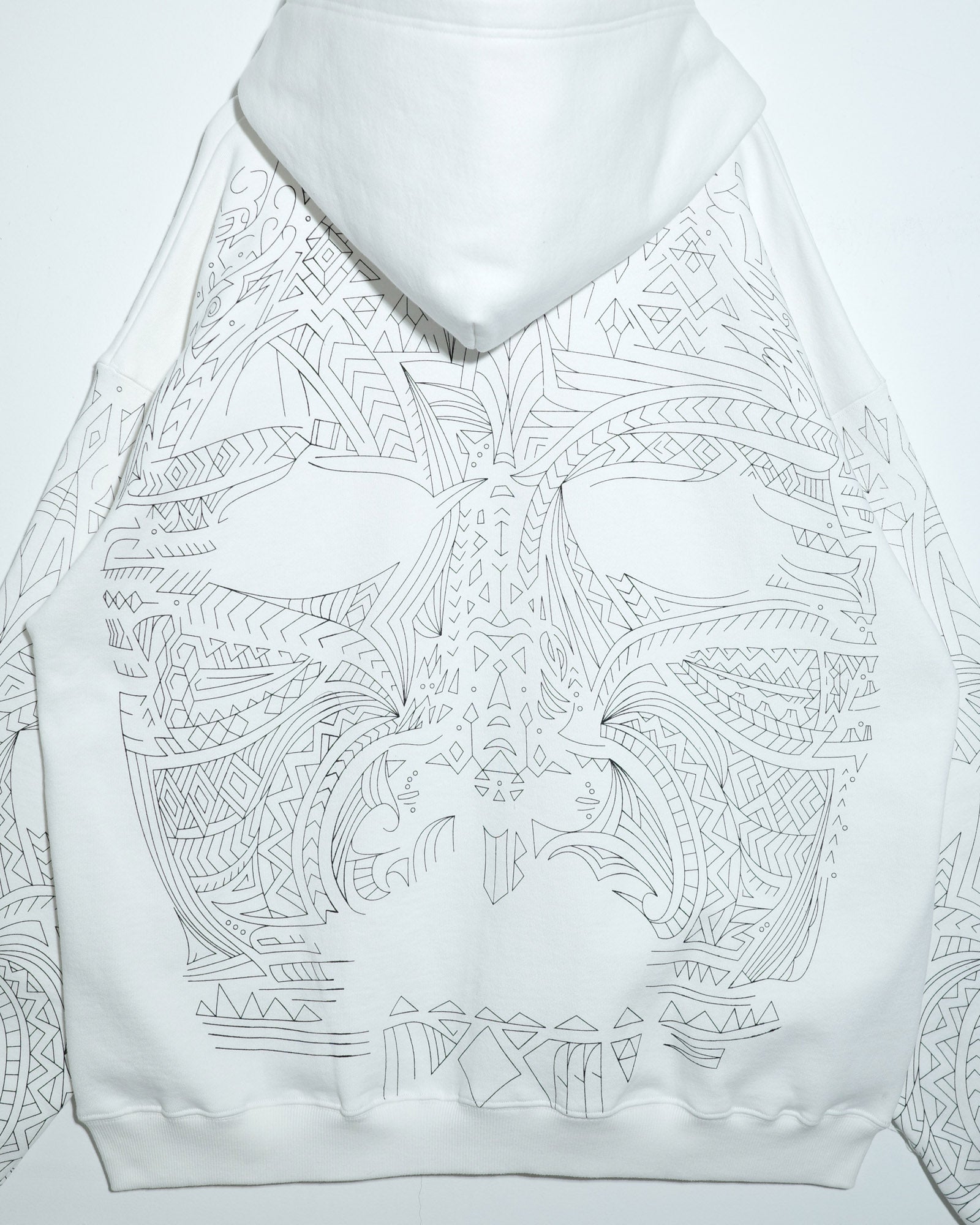NISHIMOTO IS THE MOUTH  ZIP SWEAT HOODIE NIM-H67 WHITE