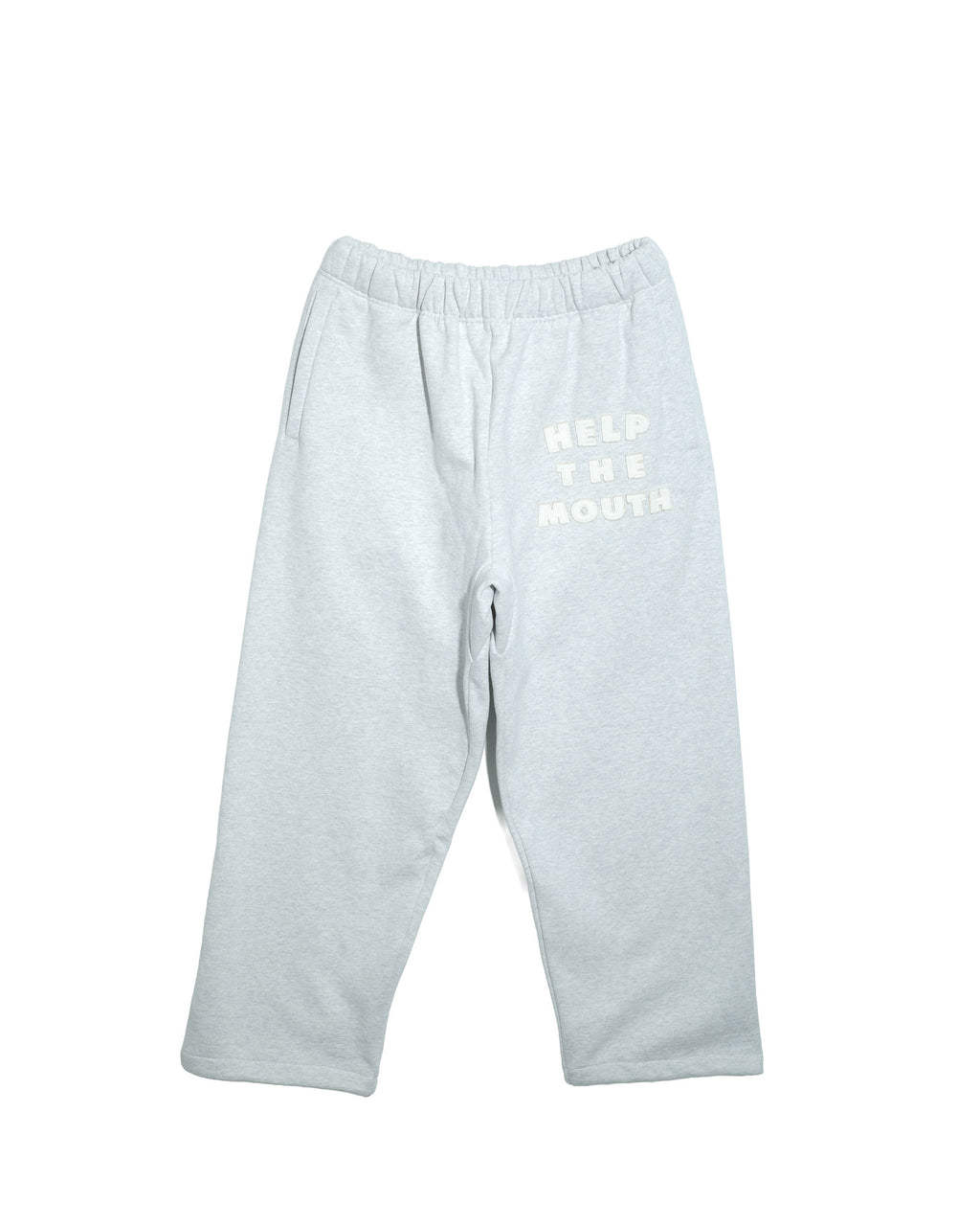 NISHIMOTO IS THE MOUTH WIDE SWEATPANTS NIM-HWD58W LIGHT HEATHER GREY