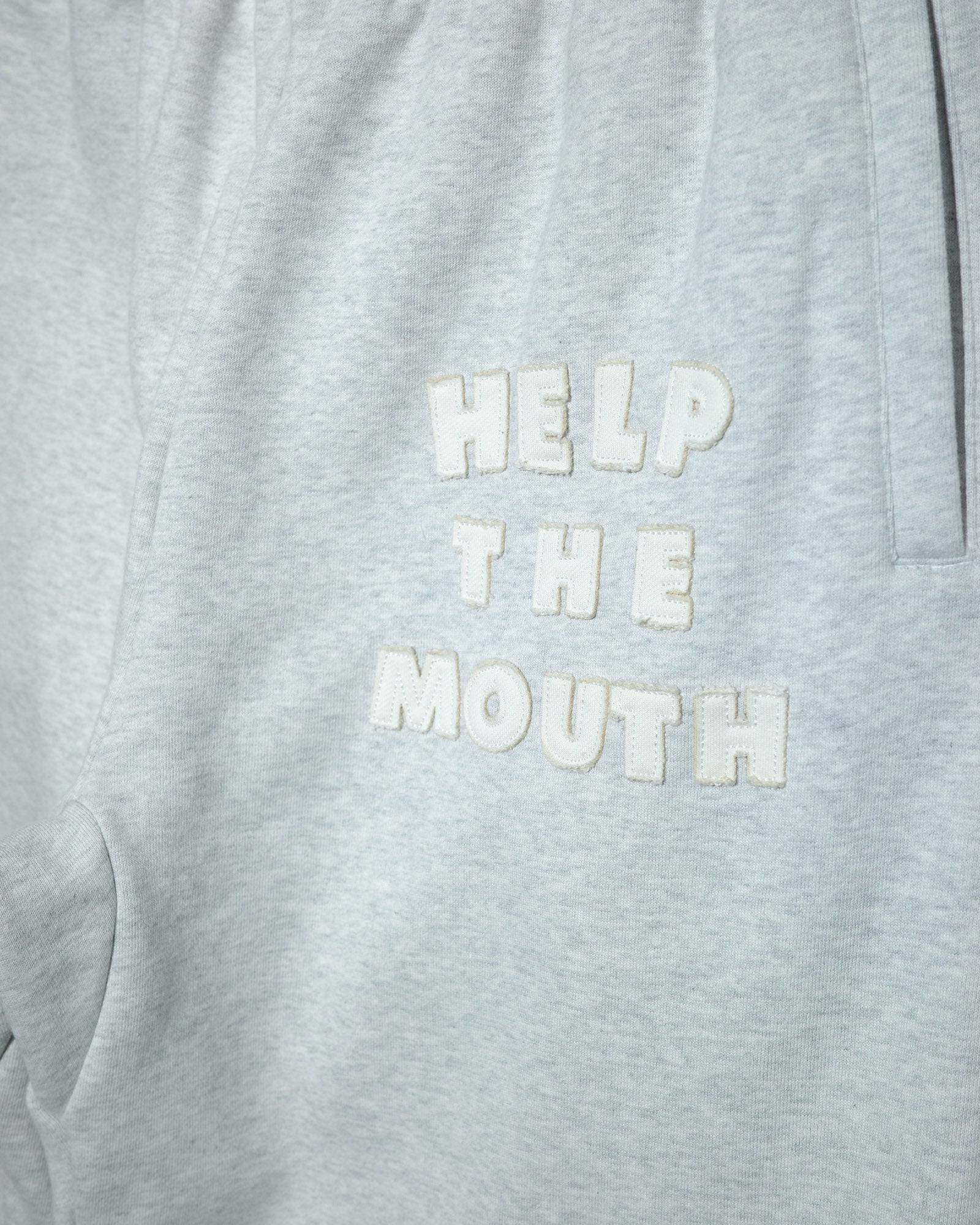 NISHIMOTO IS THE MOUTH WIDE SWEATPANTS NIM-HWD58W LIGHT HEATHER GREY