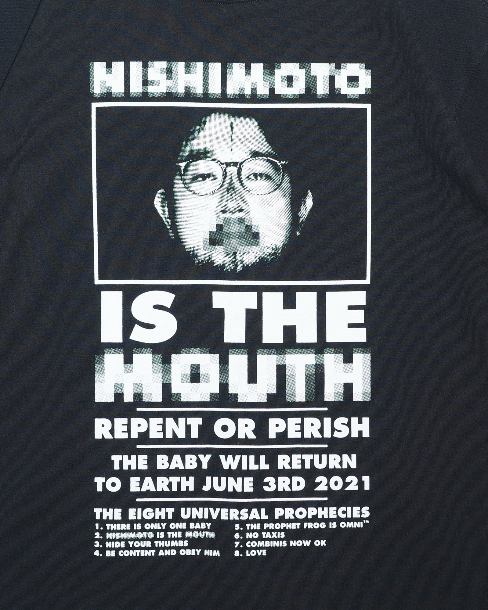 NISHIMOTO IS THE MOUTH  S/S TEE NIM-L11CMZ BLACK