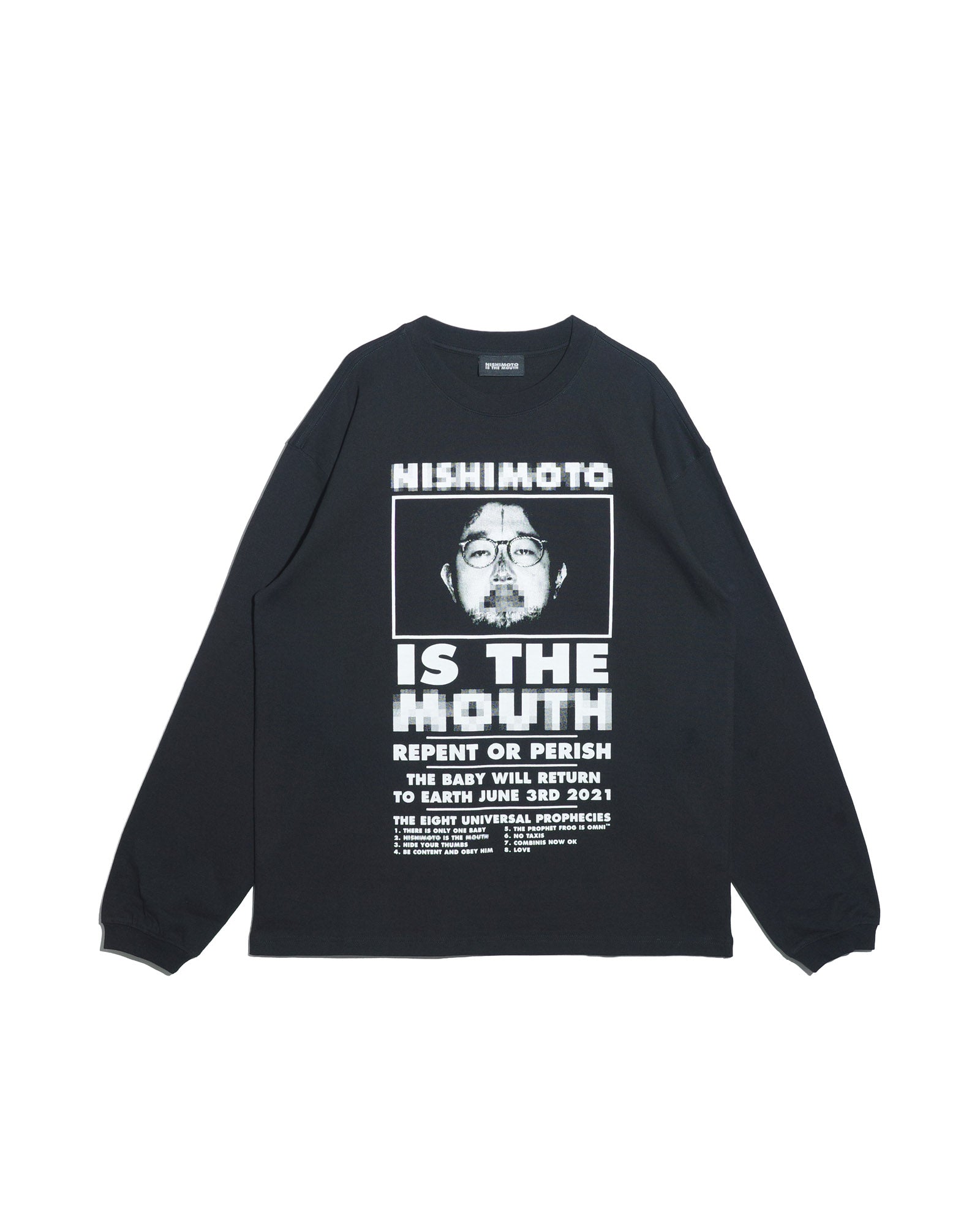 NISHIMOTO IS THE MOUTH  L/S TEE NIM-L12CMZ BLACK