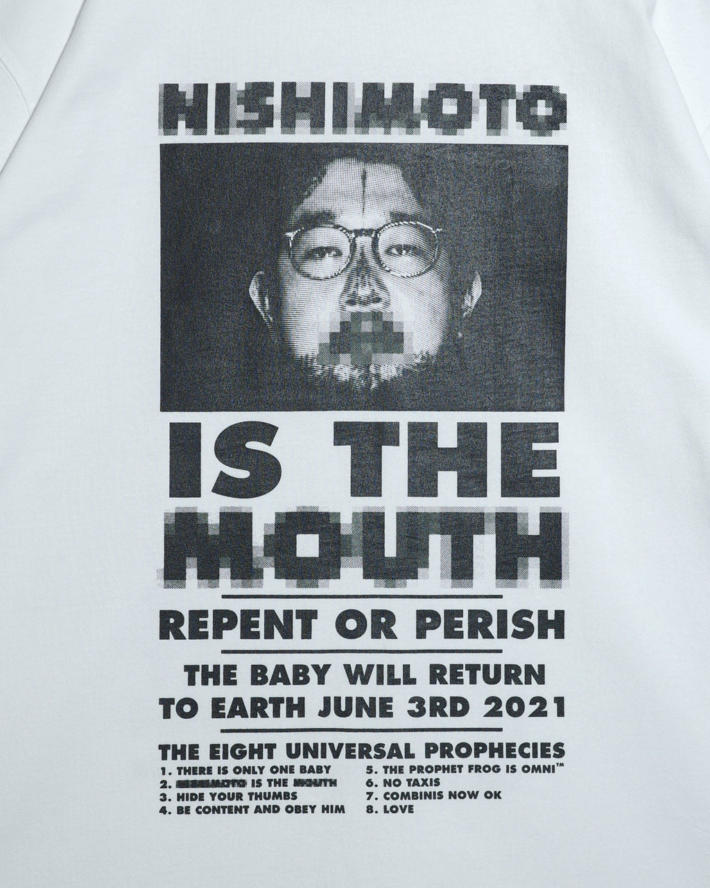 NISHIMOTO IS THE MOUTH  S/S TEE NIM-L11CMZ WHITE