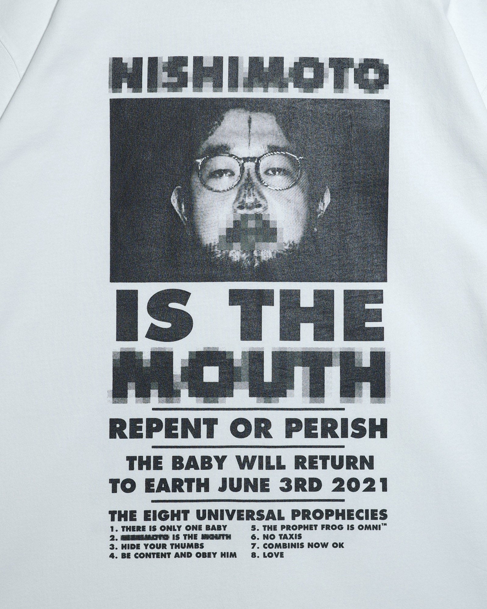 NISHIMOTO IS THE MOUTH  S/S TEE NIM-L11CMZ WHITE