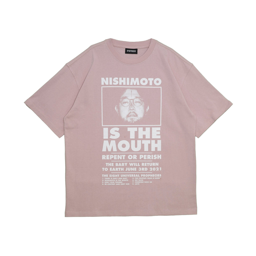 NISHIMOTO IS THE MOUTH S/S TEE NIM-L11CM SMOKE PINK