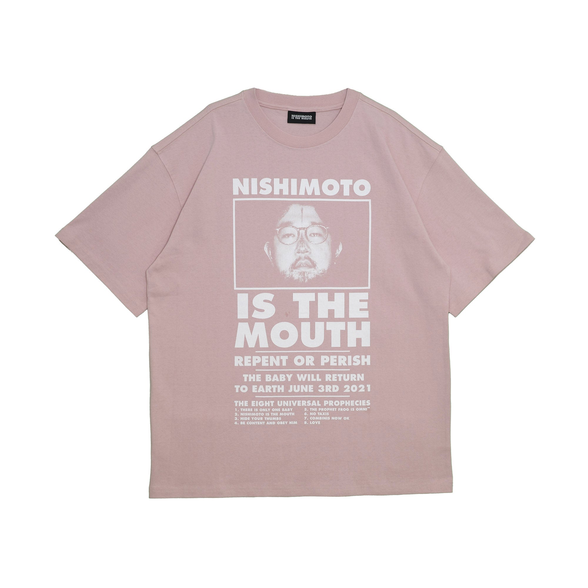 NISHIMOTO IS THE MOUTH S/S TEE NIM-L11CM SMOKE PINK