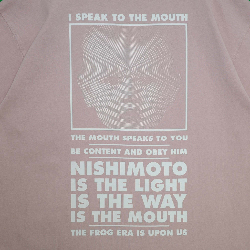 NISHIMOTO IS THE MOUTH S/S TEE NIM-L11CM SMOKE PINK