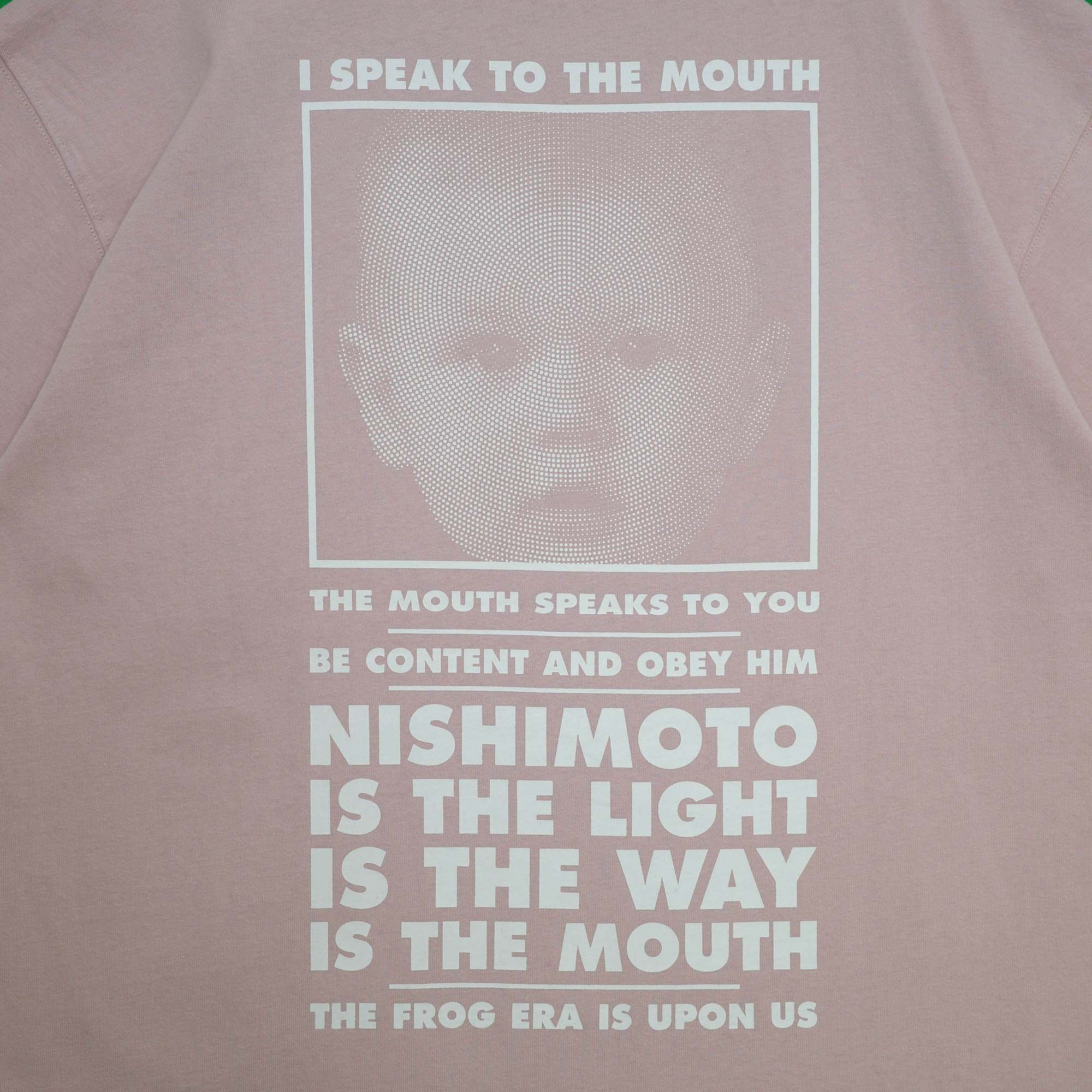 NISHIMOTO IS THE MOUTH S/S TEE NIM-L11CM SMOKE PINK