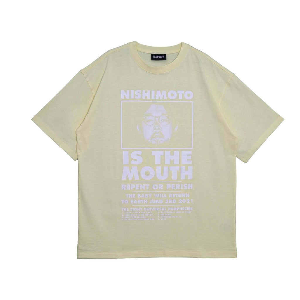 NISHIMOTO IS THE MOUTH S/S TEE NIM-L11CM LIGHT YELLOW