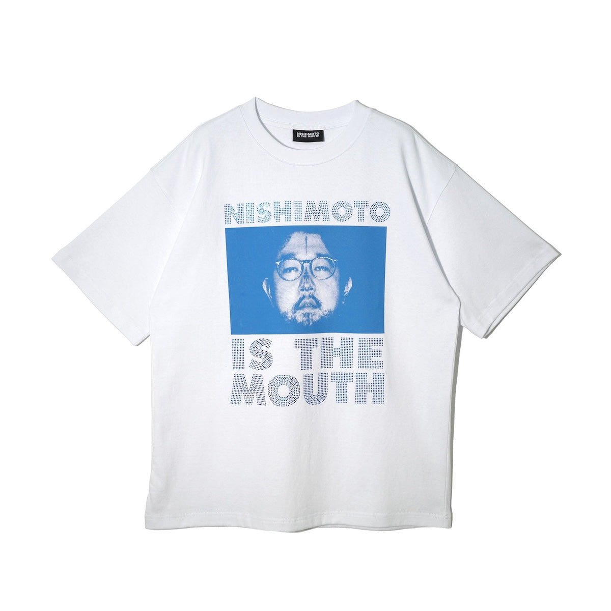 [Scheduled for delivery around the end of January 2025] NISHIMOTO IS THE MOUTH S/S TEE NIM-L11CRS WHITE / BLUE