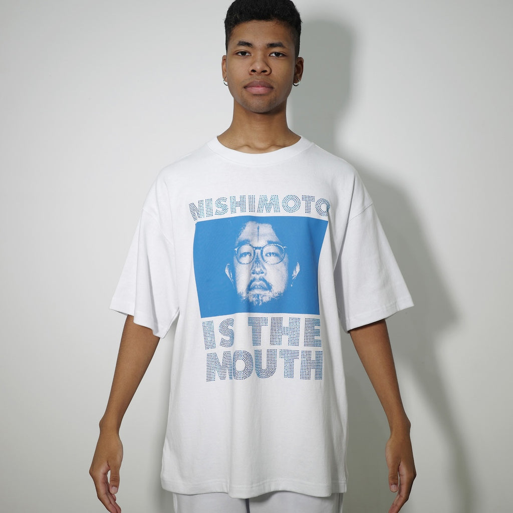 [Scheduled for delivery around the end of January 2025] NISHIMOTO IS THE MOUTH S/S TEE NIM-L11CRS WHITE / BLUE