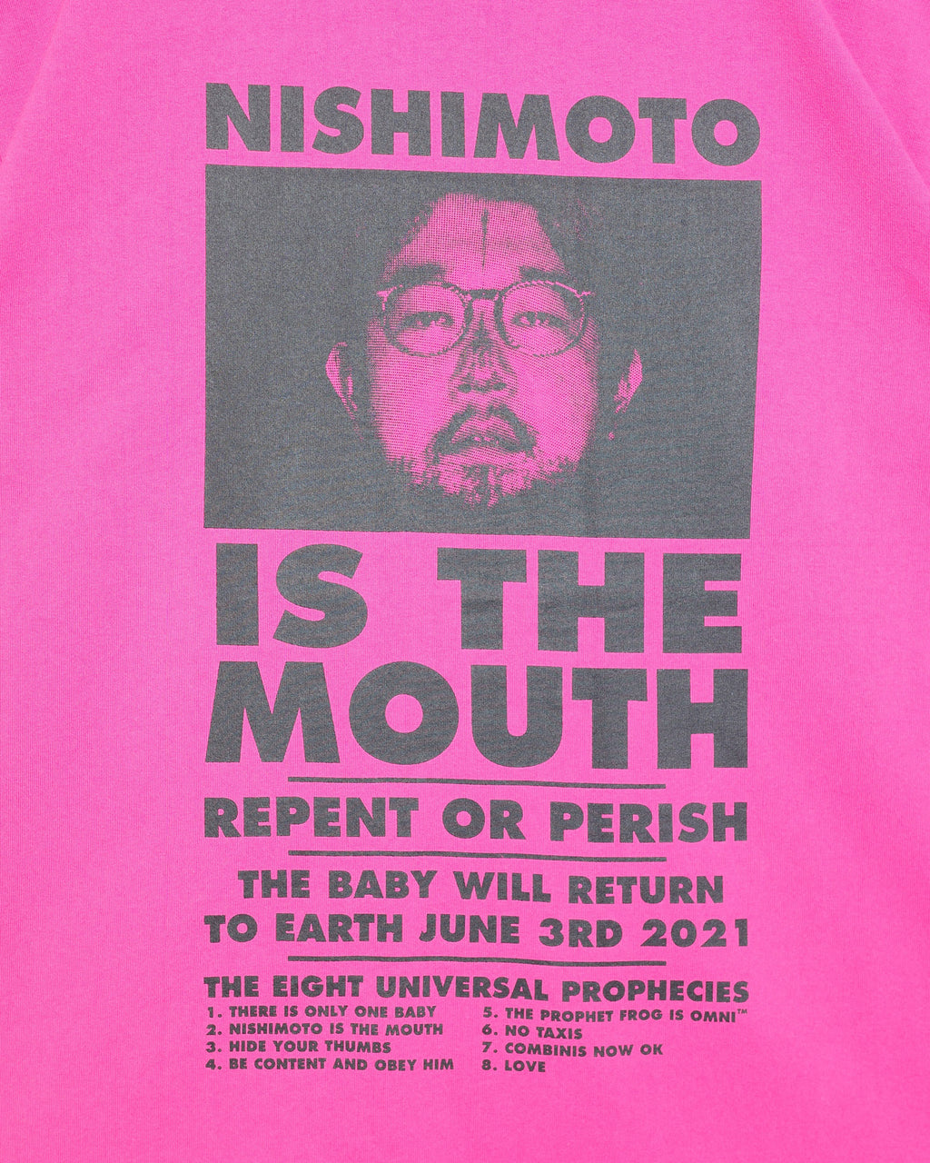 NISHIMOTO IS THE MOUTH S/S TEE NIM-L11CT SH PINK