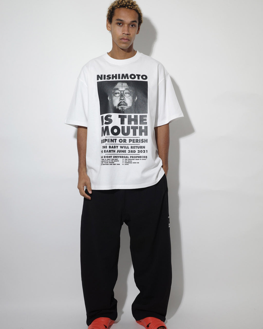 NISHIMOTO IS THE MOUTH S/S TEE NIM-L11CT WHITE