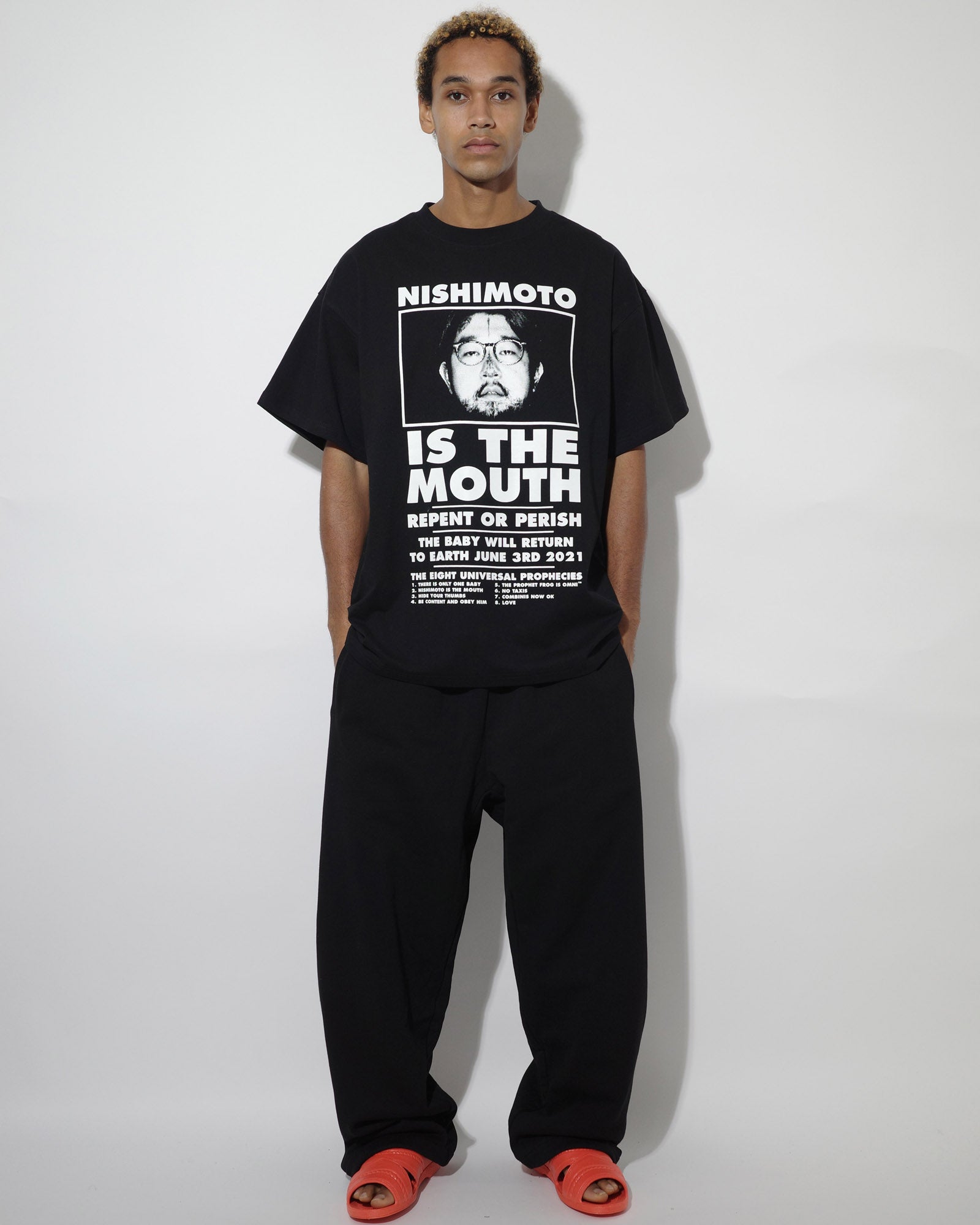 NISHIMOTO IS THE MOUTH S/S TEE NIM-L11CT BLACK