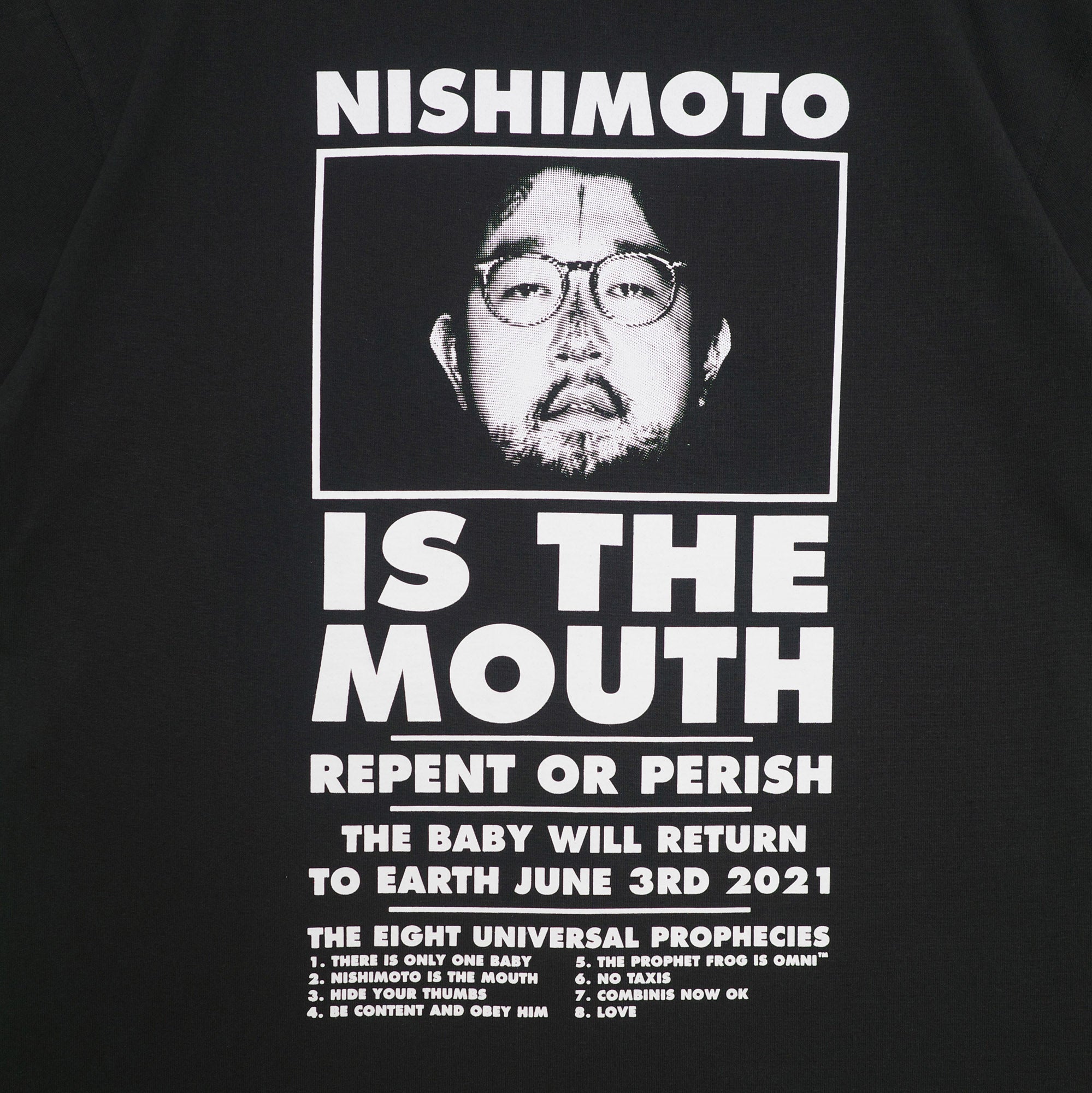 NISHIMOTO IS THE MOUTH S/S TEE NIM-L11CT BLACK