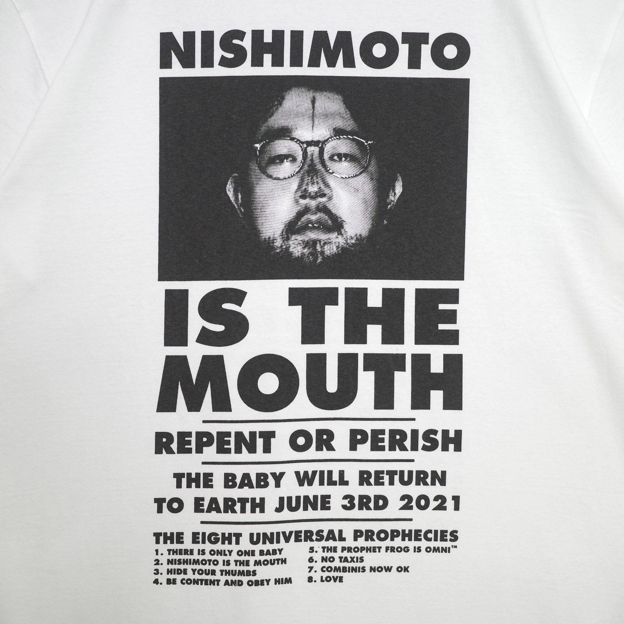 NISHIMOTO IS THE MOUTH S/S TEE NIM-L11CT WHITE